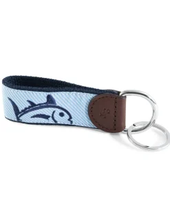 Clearance Southern Tide Rising Skipjack Striped Key Fob True Navy