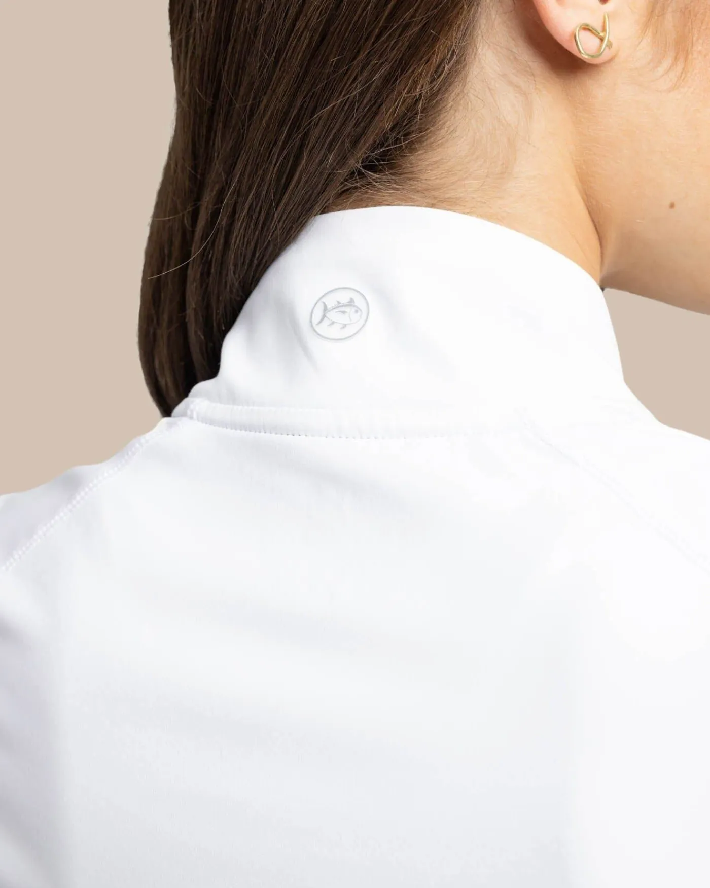 Outlet Southern Tide Runaround Quarter Zip Pull Over Classic White