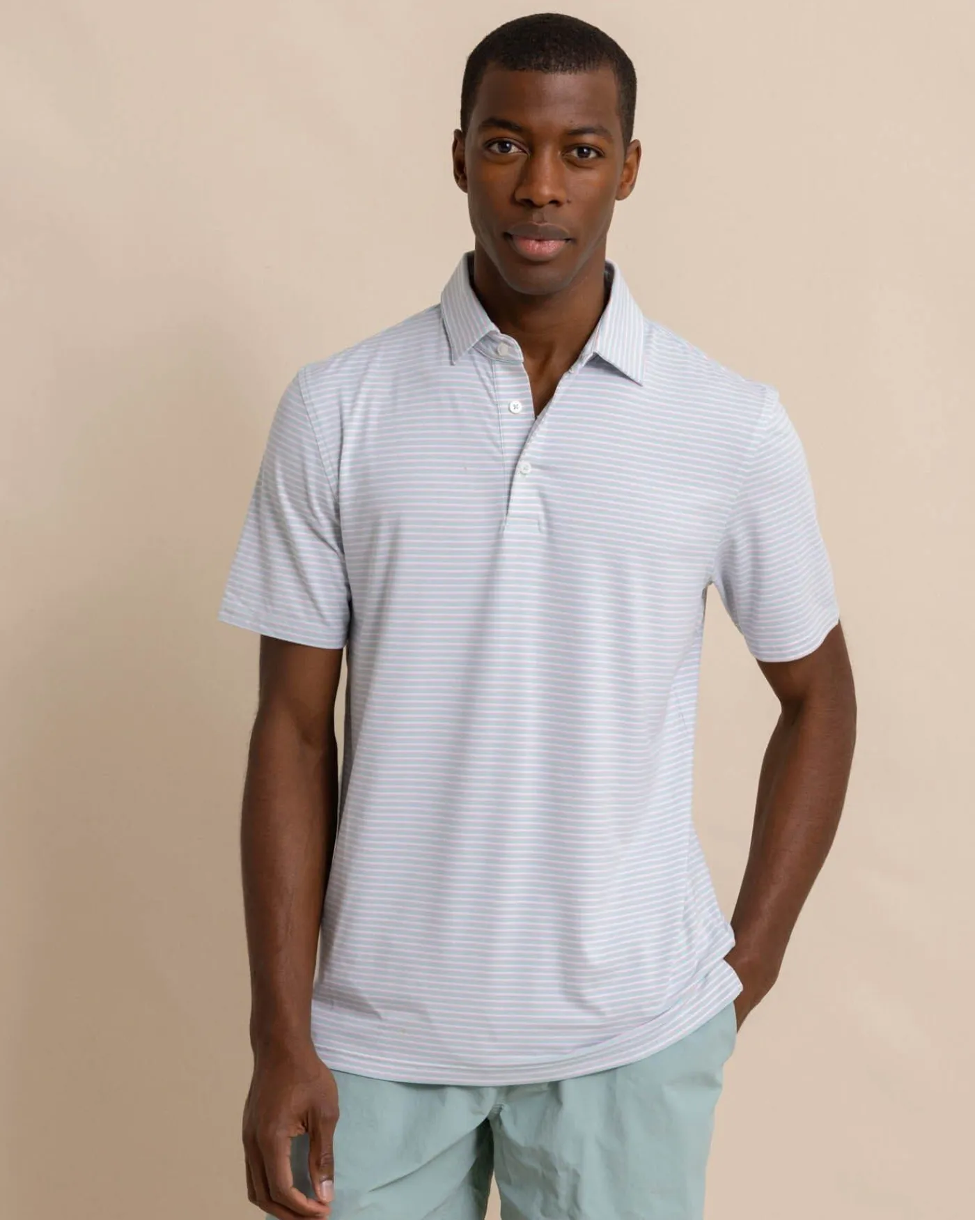 Sale Southern Tide Ryder Heather Halls Performance Polo