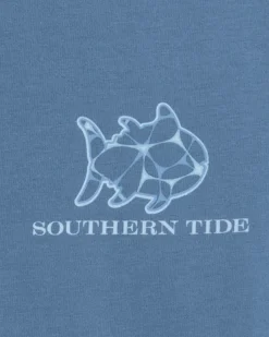 Cheap Southern Tide Sailing With Skipjacks Short Sleeve T-Shirt Coronet Blue