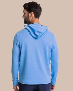 Cheap Southern Tide Scuttle Heather Performance Quarter Zip Hoodie - Sale