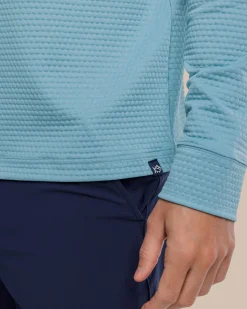 Cheap Southern Tide Scuttle Heather Performance Quarter Zip Hoodie - Sale