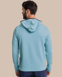 Cheap Southern Tide Scuttle Heather Performance Quarter Zip Hoodie - Sale