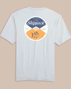Flash Sale Southern Tide Skipjack Reel Deal Short Sleeve T-Shirt Platinum Grey