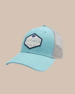 New Southern Tide Skipjack Trademark Trucker Hat Blue