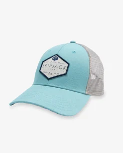 New Southern Tide Skipjack Trademark Trucker Hat Blue