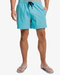 Fashion Southern Tide Solid Swim Trunk