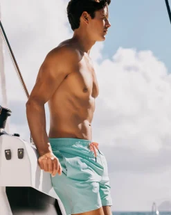 Fashion Southern Tide Solid Swim Trunk