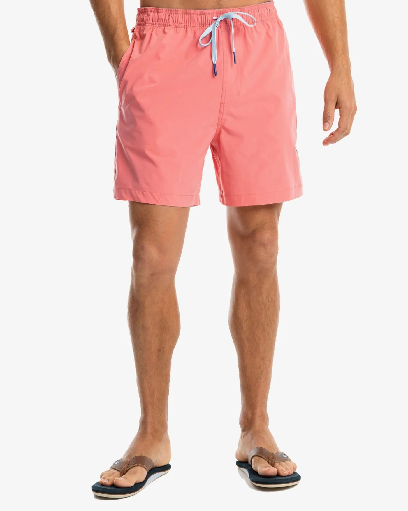 Fashion Southern Tide Solid Swim Trunk