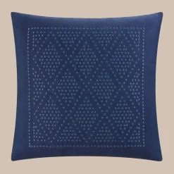 Online WPH Southern Tide Diamond Geo Square Decorative Pillow Navy