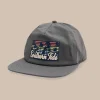 Fashion Southern Tide Sunset Gradient 5 Panel Hat Grey