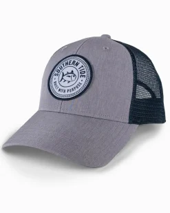 Fashion Southern Tide St Classic Tide Patch Performance Trucker Grey
