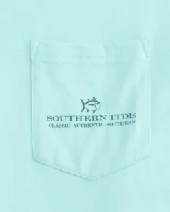 New Southern Tide St Tradition Short Sleeve T-Shirt Wake Blue