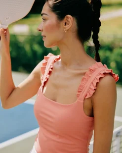Best Southern Tide Staci Active Ruffle Tank