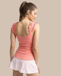 Best Southern Tide Staci Active Ruffle Tank