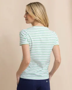 Store Southern Tide Sun Farer Stripe Crew Neck T-Shirt