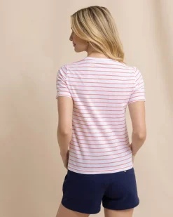 Store Southern Tide Sun Farer Stripe Crew Neck T-Shirt