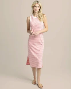 New Southern Tide Sun Farer Stripe Midi Tank Dress