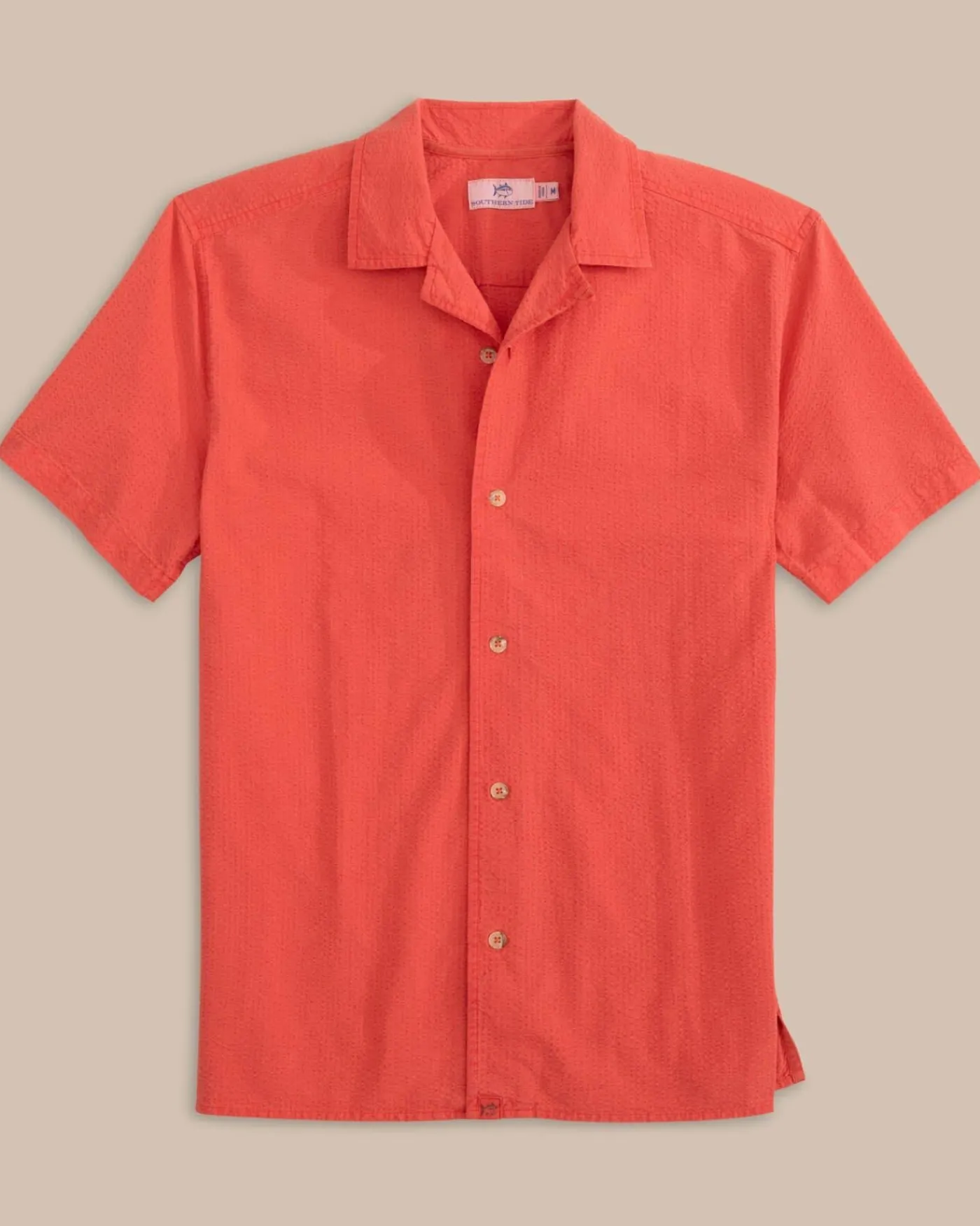 Clearance Southern Tide Sun Washed Seersucker Camp Short Sleeve Sport Shirt