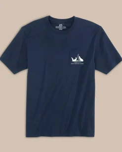 Fashion Southern Tide Sunset Silhouette T-Shirt