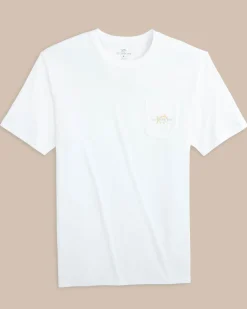 Flash Sale Southern Tide Sunset Split Short Sleeve T-Shirt Classic White