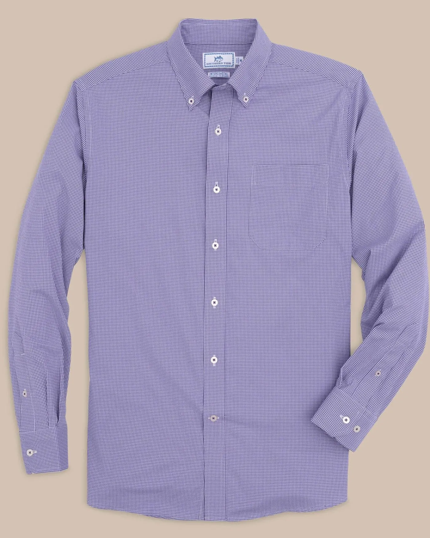Cheap Southern Tide Team Colors Gingham Intercoastal Sport Shirt