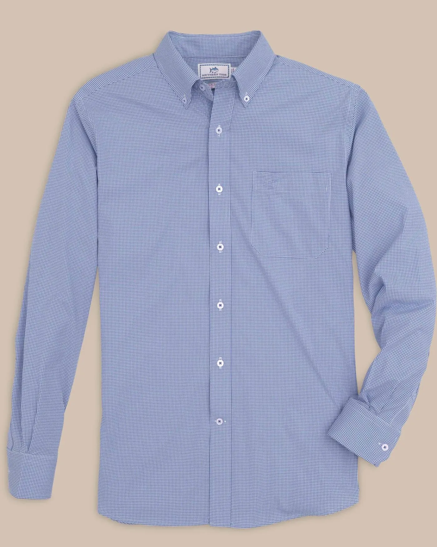 Cheap Southern Tide Team Colors Gingham Intercoastal Sport Shirt