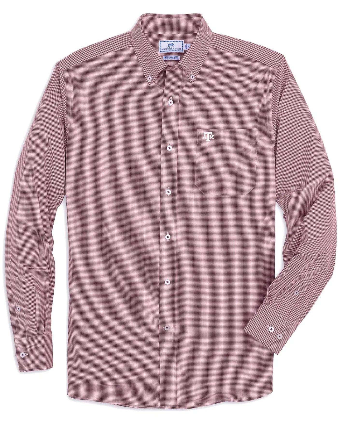 Cheap Southern Tide Texas A&M Aggies Gingham Button Down Shirt