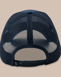 Best Southern Tide Texas Patch Performance Trucker Hat Seven Seas Blue