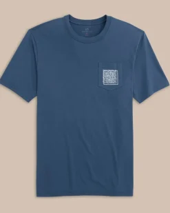 Best Southern Tide The Whaler Short Sleeve T-Shirt Aged Denim
