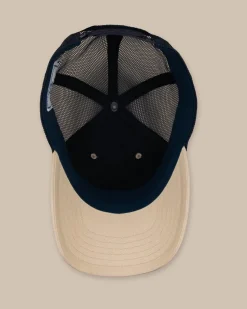 Store Southern Tide Tidal Wave Trucker Hat Stone