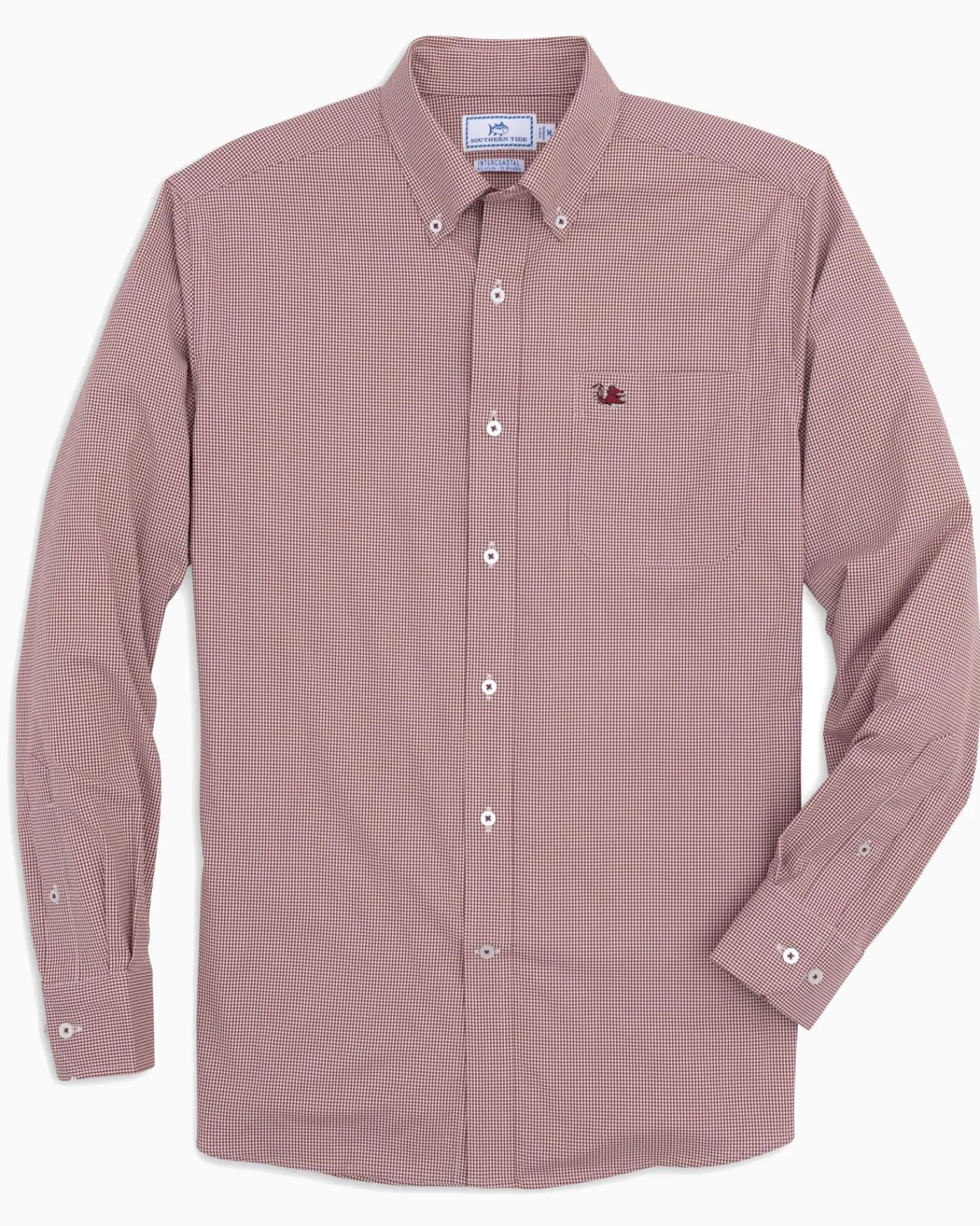 Best Sale Southern Tide Usc Gamecocks Gingham Button Down Shirt