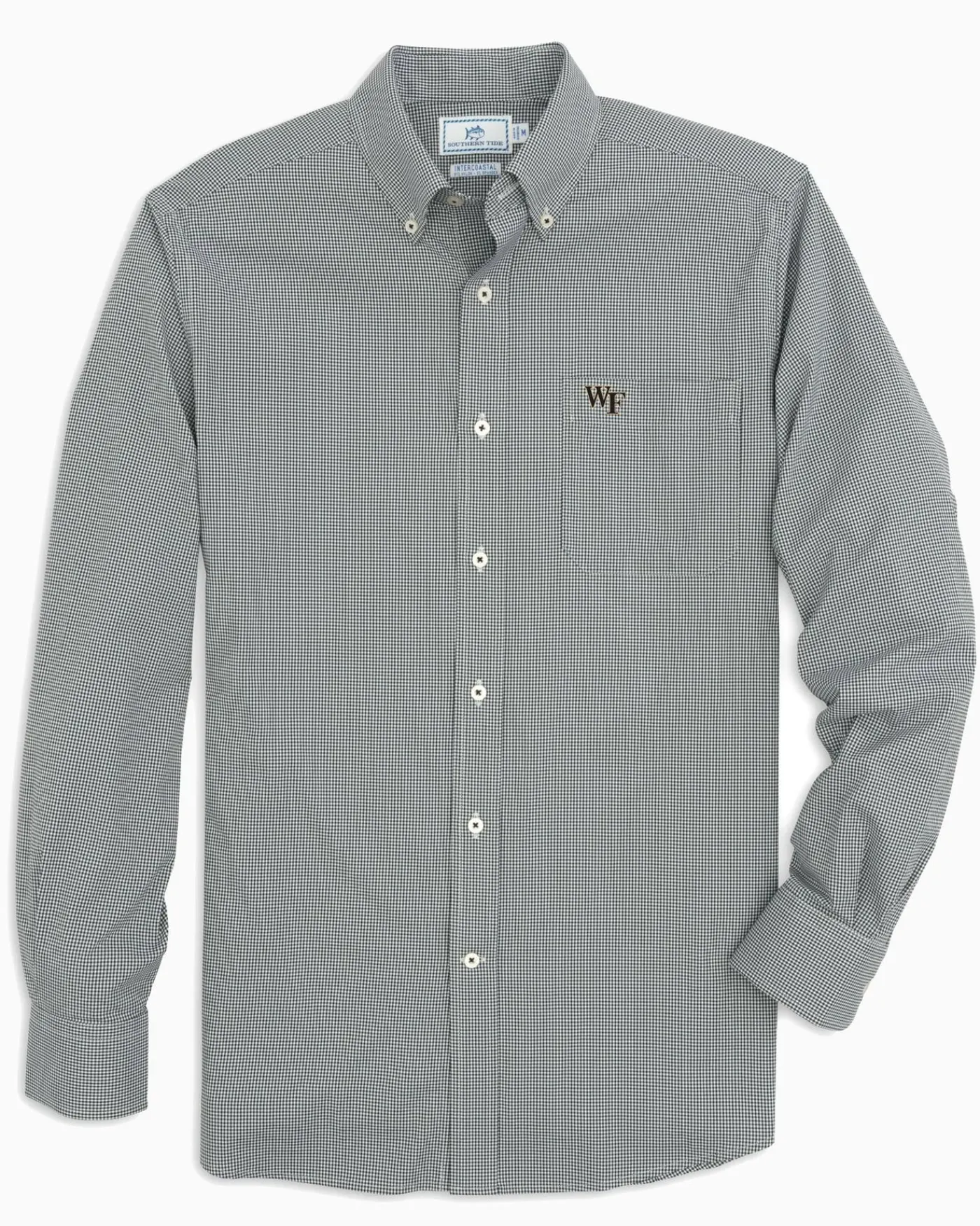 Discount Southern Tide Wake Forest Gingham Button Down Shirt Black