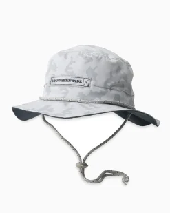 Outlet Southern Tide Waterway Camo Print Performance Sun Hat - Grey Seagull Grey