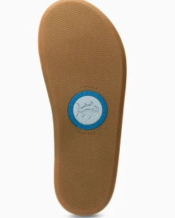 New Southern Tide Womens Leather Weekend Flipjacks Seashore