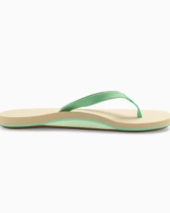 Best Southern Tide Womens Leather Weekend Flipjacks Starboard Green